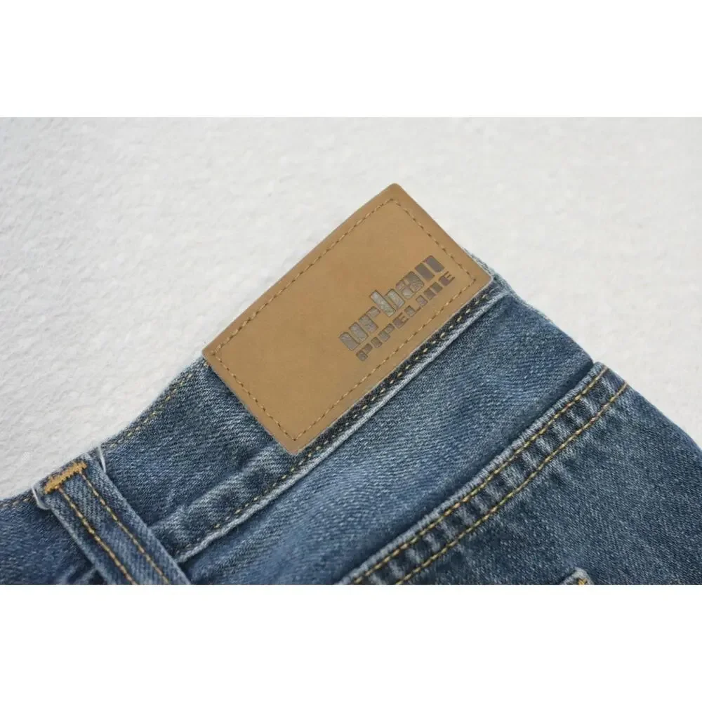 Urban Pipeline Relaxed‎ Straight Rugged Denim Blue Jeans Mens Sz 38 x 30